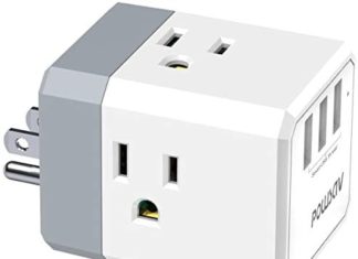 Multi Plug Outlet, Outlet expanders, POWSAV USB Wall Charger with 3 USB Ports(Sensible 3.0A Whole) and 3-Outlet Extender with 3 Approach Splitter, No Surge Protector for Cruise Ship, House, Workplace, ETL Listed 31O9GegR6hL. AC