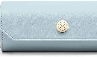 Vlando Journey Jewellery Roll Bag,Small Jewellery Storage Organizer,Journey Accent Jewellery Field Organizer Show Storage Case for Rings, Earring, Necklaces Present for Women ,Girls (Blue-plus) 31OAz5Hx5lL. AC