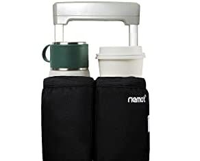 riemot Baggage Journey Cup Holder Free Hand Drink Caddy – Maintain Two Espresso Mugs – Matches Roll on Suitcase Handles – Items for Flight Attendants Vacationers Equipment 31weYLa7mXL. AC