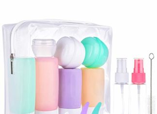 16 Pack Journey Bottles Set for Toiletries, Morfone TSA Accredited Journey Containers Leak Proof Silicone Squeezable Journey Equipment 2oz 3oz for Shampoo Conditioner Lotion Physique Wash ( BPA Free ) 4106Dwy3oL