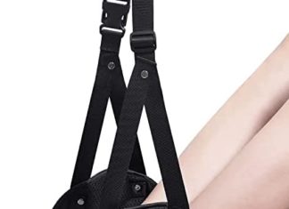 Foot Relaxation,Moveable Journey Footrest Flight Carry-On Foot Relaxation Adjustable Top Foot Relaxation Journey Equipment Footrests Hammock,Black 411kfHvHSVL. AC