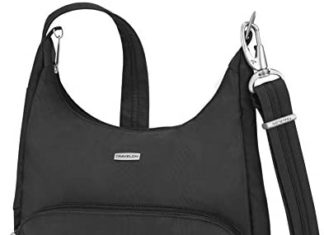 Travelon Anti-Theft Traditional Important Messenger Bag, Black, One Measurement 413PMzS 0gL. AC