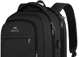 Matein Enterprise Journey Backpack, Further Massive TSA Pleasant Work Backpack with USB Charging Port and Laptop computer Compartment,Water Resistant Faculty Faculty Backpack for Males Girls Suits 17 Inch Laptop computer Pocket book 41477tyJzIL. AC