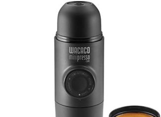 WACACO Minipresso GR, Moveable Espresso Machine, Suitable Floor Espresso, Hand Espresso Maker, Journey Devices, Manually Operated, Good for Tenting, Mountaineering 415AEx88VML. AC