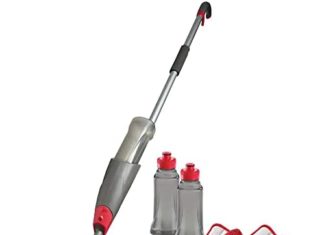 Rubbermaid Reveal Spray Microfiber Flooring Mop Cleansing Equipment for Laminate & Hardwood Flooring, Spray Mop with Reusable Washable Pads, Business Mop 41Yvl59s1EL. AC