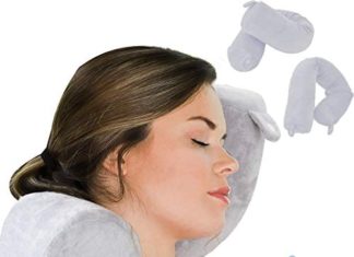 ZOYLEE Twist Journey Pillow for Airplane,100% Pure Reminiscence Foam Neck Pillow for Touring,Washable&Breathable Cowl Transportable Aircraft Equipment,Chin Shoulder Lumbar and Leg Help (Gray) 41YwzSDtKhL. AC