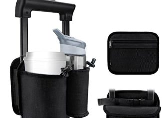 WALNEW Baggage Journey Cup Holders Matches Roll on Suitcase Handles Attachment Drinks Service for Drink Drinks Espresso Mugs Journey Important Flight Attendant Equipment 41g3vjgZ7wL. AC