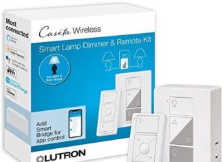 Lutron Caséta Wi-fi Single-Pole/3-Approach Good Lighting Lamp Dimmer and Distant Package | P-PKG1P-WH | White 41hnJAKl5XL. AC