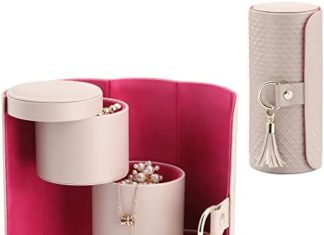 Vlando Viaggio Small Jewellery Case Field, Journey Important Equipment for Ladies, Items for Vacationers {Couples} Mother Mates 41lnpPavI5L. AC