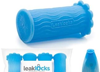 LeakLocks® Toiletry Skins™ 4 pak Elastic Sleeve for Leak Proofing Journey Container in Baggage. For Customary and Journey Sized Toiletries. Reusable Accent for Journey Bag Suitcase and Carry-on Baggage 41yleVmfDIL. AC