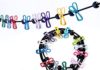 Moveable Clothesline with 12 Colourful Clothespins, Windproof Journey Clothesline Stretchy Retractable Elastic Laundry Garments Line for Yard, Trip Resort, Balcony and Indoor Use 5110LO6nMwS. AC