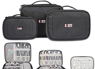 BUBM 3Pcs/Set Pc Cable Digital Organizer Journey Packing Devices Bag Pouch for Cables,Exterior Flash Drive,Mouse,Reminiscence Card,Energy Financial institution 513otWAFj2S. AC