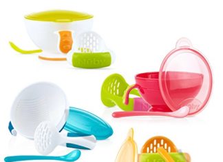 Nuby Backyard Recent Mash N’ Feed Bowl with Spoon and Meals Masher, Colours Could Fluctuate 518X4iiw6L