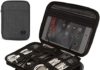 BAGSMART Digital Organizer,Journey Cable Organizer,Double Layer Electronics Equipment Bag for Pill 7.9″,USB Drive,Cords,Black 51A4DqR7JrL. AC