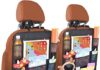 Automobile Seat Again Organizer,2 PCS Kick Mats Again Seat Protector with Contact Display screen Pill Holder, Automobile Backseat Organizer for Youngsters, Automobile Journey Equipment, Kick Mat with 9 Storage Pockets 51HhLALMDUL. AC