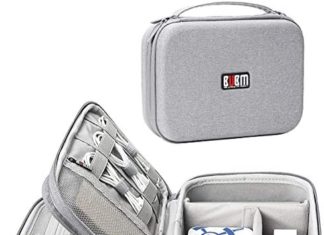 BUBM Digital Organizer, Onerous Shell Journey Gadget Case with Deal with for Cables, USB Drives, Energy Financial institution and Extra, Match for iPad Mini 51ULVyqxYGL. AC