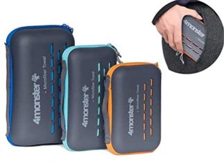 4Monster Tenting Towels Tremendous Absorbent, Quick Drying Microfiber Journey Towel, Fast Dry Extremely Smooth Compact Gymnasium Towel for Swimming Seashore Mountaineering Yoga Journey Sports activities Backpack 51VwjDjYYQL. AC