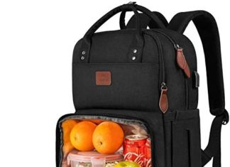 Lunch Backpack for Ladies, Insulated Cooler Backpacks with USB Port, 15.6 inch School Faculty Laptop computer Bookbag Reusable Water Resistant Tote Meals Bag for Work Seashore Tenting Picnics Mountain climbing Womens Present 51lQNgJmaLL. AC