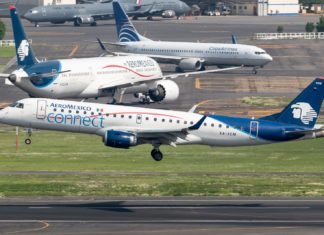 Navy Independence Day Flyover Closes Mexico Metropolis’s Airports For five Hours Embraer ERJ 190 100LR XA ACM Aeromexico Connect MMMX Jul 24 2021 AF 01