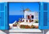 Greece: Passenger Visitors Elevated by 9.4% at 14 Regional Airports in August, In comparison with 2019 Famous windmill in Oia village Santorini island Greece