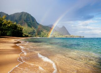 One of the best time to cruise to Hawaii Hanalei Beach Kauai Hawaii M Swiet Productions