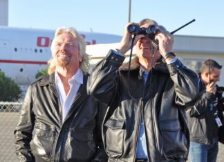 Branson and Rutan Unveil Plans for House Tourism Flights, New Mexico Publicizes Spaceport – Parabolic Arc vss enteprise rutan branson