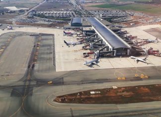 Which Airports Serve The Island Of Cyprus? Aerial view of the Larnaca International Airport in 2022