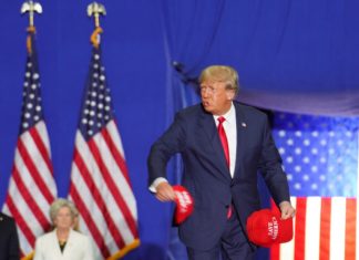 Trump launches into weird rant about ‘soiled, crowded’ US airports SEI127733506