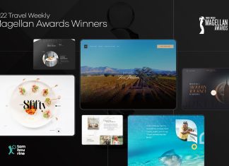 TAMBOURINE WEBSITE DESIGNS WIN NINE TRAVEL WEEKLY MAGELLAN AWARDS
