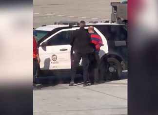 Delta passenger opens door, deploys emergency exit slide on airplane at Los Angeles airport