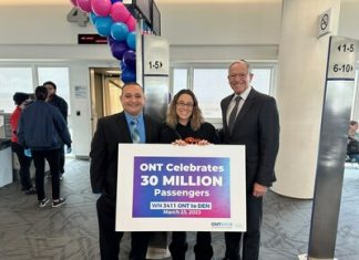 Ontario Worldwide Airport welcomes 30 millionth passenger since return to native possession