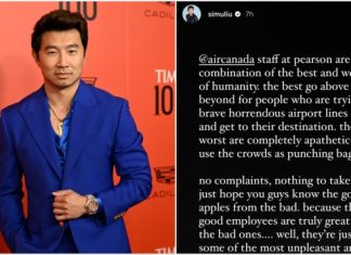 Simu Liu slams Air Canada employees at Pearson airport