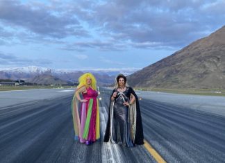 Winter Pride: Drag queens replace planes on the runway at Queenstown Airport